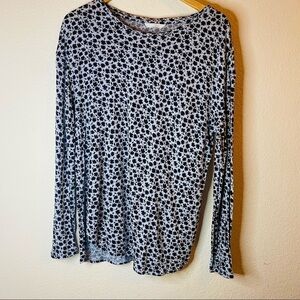 H&M Pullover Light Sweater Floral Shirt Sz: M